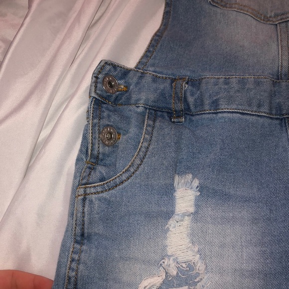 Overall Jean Shorts - Picture 3 of 7
